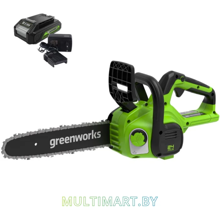 Аккумуляторная пила Greenworks G24CS25K2 2007707UA (с 1-им АКБ 2 Ач)